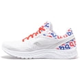 thumbnail image 2 of Women's Saucony x Prinkshop Hero Kinvara 11 Running Shoe - Color: Red/White/Blue - Size: 8 - Width: Regular, 2 of 6