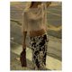 thumbnail image 5 of Poncho transparente de punto a ganchillo MakeMechic para cubrir la playa, color caqui, 5 of 5