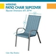 thumbnail image 3 of Duck Covers Weekend Water-Resistant 45 Inch Patio Chair Slipcover, Blue Shadow, 3 of 10