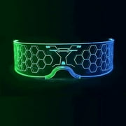 Light Up Glasses For Party LED Glass For Adults Kids Futuristic Sunglasses Rave Accessory Multi Color Glow Glasses,Gifts(Fun Glasses) Web Design
