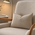 thumbnail image 6 of Yardvibe Long Lumbar Throw Pillow, Soft Linen Decorative Pillow, Vintage Farmhouse Textured Accent Cushion for Sofa couch Bedroom living Room (Khaki), 6 of 7
