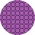 thumbnail image 1 of Ahgly Company Machine Washable Indoor Round Transitional Bright Purple Area Rugs, 7' Round, 1 of 7