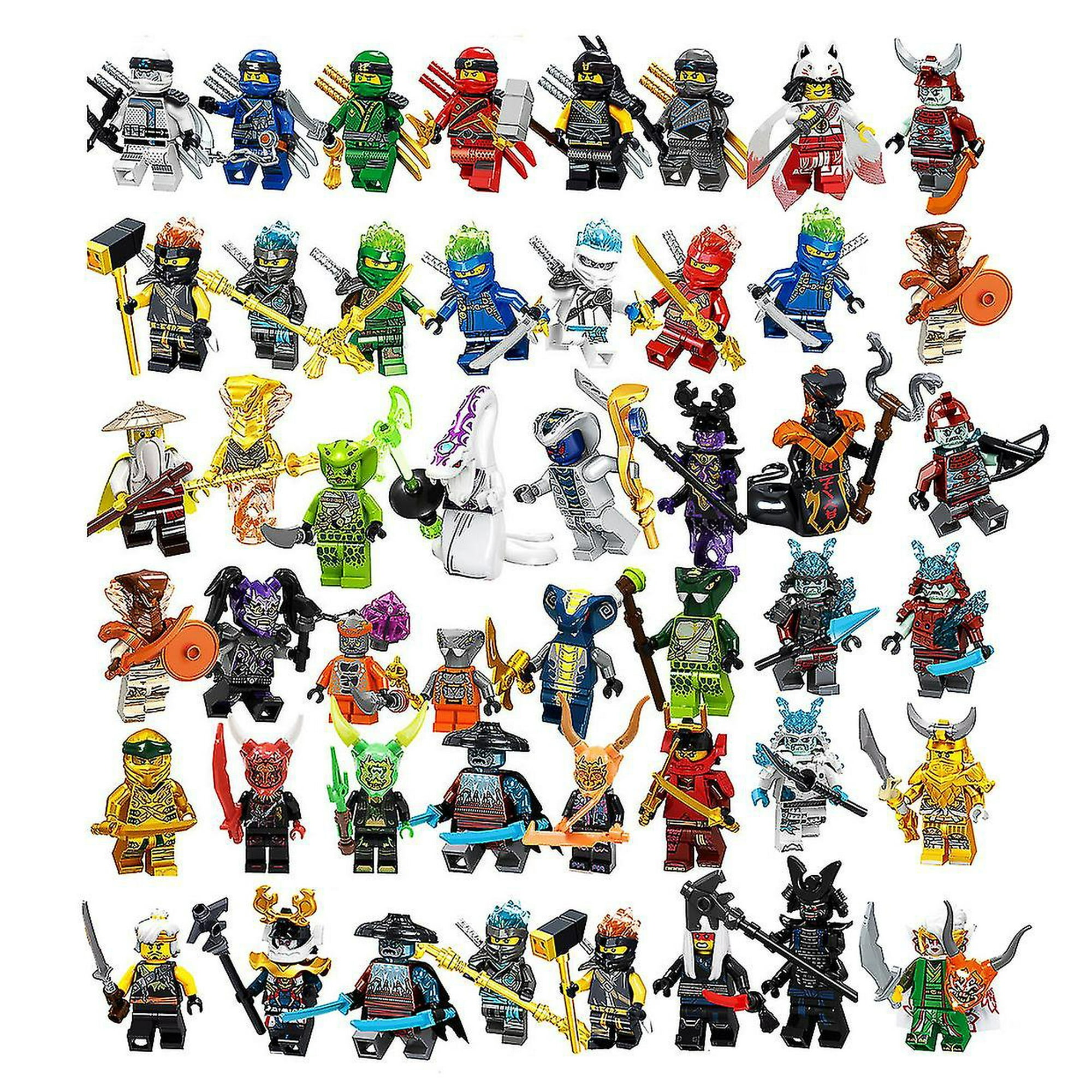 48 Pack Ninjago Minifigures Set Action Figure Minifigures Kids Toys Birthday Party Gifts For Adults And Children Boys Girls Walmart
