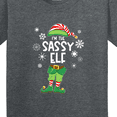 thumbnail image 4 of Inktastic Funny Christmas I'm the Sassy Elf with Shoes and Hat Youth T-Shirt, 4 of 5