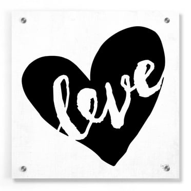 Epic Art 'Love' by Lux + Me Designs, Acrylic Glass Wall Art, 36"x36"