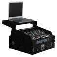 thumbnail image 1 of Odyssey Innovative Designs FZGS1002BL Black Label Flight Zone Glide Style Combo Rack - 10U Over 2U (Black), 1 of 2