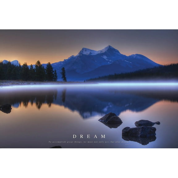 Dream - Mountains Landscape Poster 36 x 24in