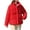 Red, variant on Womens Puffer Jacket Zip up Long Sleeve with Hood Casual Winter Coats Red