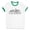 White/Kelly Green, variant on Skyline Columbus Ohio Ringer Tee Shirt Unisex Large White/Black