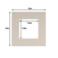 thumbnail image 3 of Grey Acid Free 12x12 Picture Frame Mats with White Core Bevel Cut for 8x8 Pictures - Fits 12x12, 3 of 3