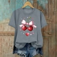 thumbnail image 4 of PNTUTB Fashion Versatile Women's Valentine's Day Print Casual Crew Neck Short Sleeve Comfort Loose T Shirt, 4 of 6