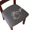 thumbnail image 1 of Inteprter Funda protectora elástica para asiento de silla de comedor de 4 piezas, fundas para sillas de comedor, fundas para 4 asientos de silla Conjuntos de muebles de sala de estar B, 1 of 6