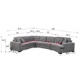 thumbnail image 2 of Pouseayar 149in Oversized Sectional Sofa Convertible U Shaped Sectional with Extra Wide Chaise Lounge Couch for Living Room,  Apartment，Home, 2 of 15
