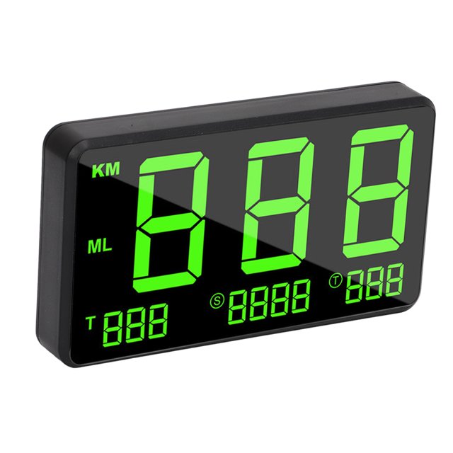 HUD Display,Universal Digital Car HUD Digital Car HUD Display GPS Speedometer Sturdy Construction
