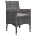 thumbnail image 3 of vidaXL 5 Piece Garden Dining Set Grey, 3 of 5