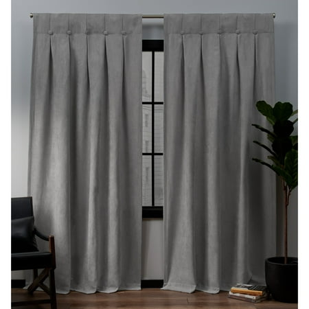 Exclusive Home Curtains 2 Pack Ghent Metrosuede Inverted Pleat