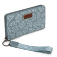 thumbnail image 5 of Wrangler Black Daisy Wallet for Women Bifold Credit Card Wallet Large Women's Wallets Ladies Cash Wallet with ID Window RFID Lining Card Cases Money, Navy, 5 of 7