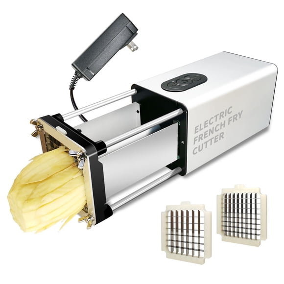 Cortador Eléctrico Fstcrt Acero Inoxidable con Hoja 1/2 y 3/8 Pulgadas para Papas Fritas
