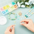 thumbnail image 5 of Handmade Polymer Clay Beads Disc/Flat Round Heishi Beads Mixed Color 8x0.5~1mm Hole: 2mm 10 colors 200pcs/color 2000pcs, 5 of 6