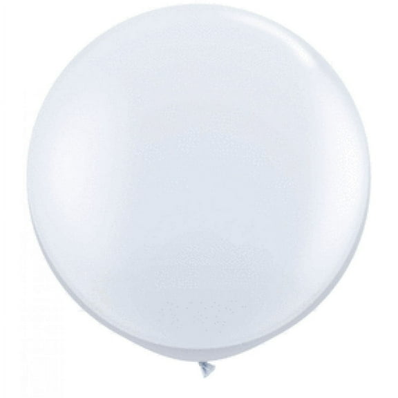 Koyal Wholesale Round Latex Giant Balloon (Pack of 2), 3', White