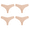 BEIGE, variant on 6 Pack Sexy G-String Thongs for Women T-back No Show Seamless Low Rise Hipster Underwear