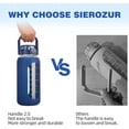 thumbnail image 4 of SIEROZUR 64 oz Glass Water Bottle with Straw and Handle Lid Half Gallon Motivational Glass Bottle with Silicone Sleeve and Time Marker Large Reusable Sports Water Jug for Gym Home Workout, 4 of 12