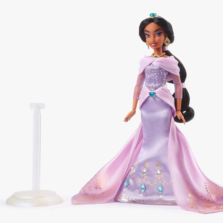 princess jasmine purple dress How come Disney never considered this as Jasmine's marketing look? : r/disneyprincess featuring embroidered eyes and nose 1992 Vintage Disney Princess Jasmine