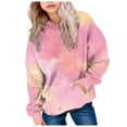 thumbnail image 3 of mgoYE Hoodies for Teen Girls Cute Oversized Gradient Sweatshirts Long Sleeve Pullover Fall Winter Clothes, 3 of 6