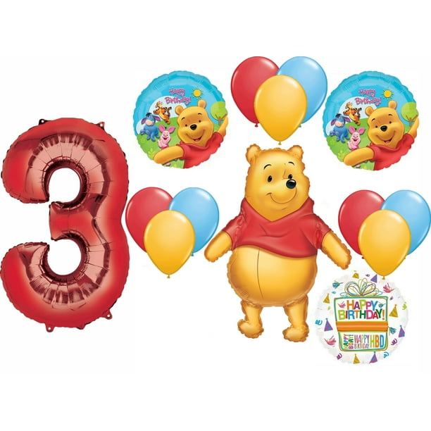Winnie the Pooh 3rd First Birthday Party Supplies - Walmart.com