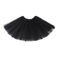 thumbnail image 2 of Girls Tutu Skirt 3 Layers Tulle Ballet Skirt, Elastic Waist Fluffy Princess Tutu, Toddler Kids Dance Dress Up Costumes, 2 of 7