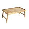 thumbnail image 1 of Better Homes & Gardens Acacia Wood Rectangular Bed Tray with Stand in Natural Finish Brown, One Size, 1 of 4