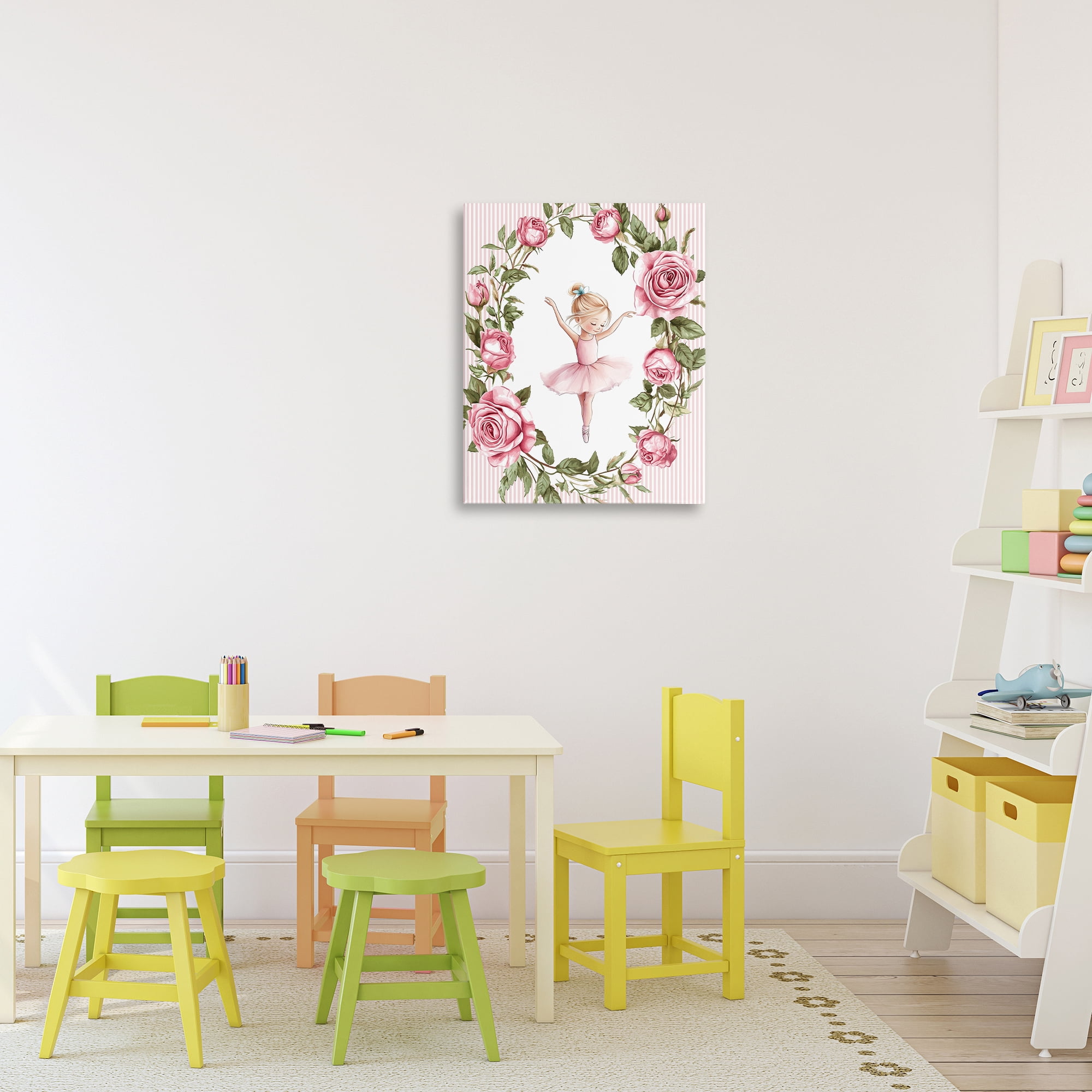 Stupell Industries Little Rose Dance Canvas Wall Art, design by Christine Simpson Art