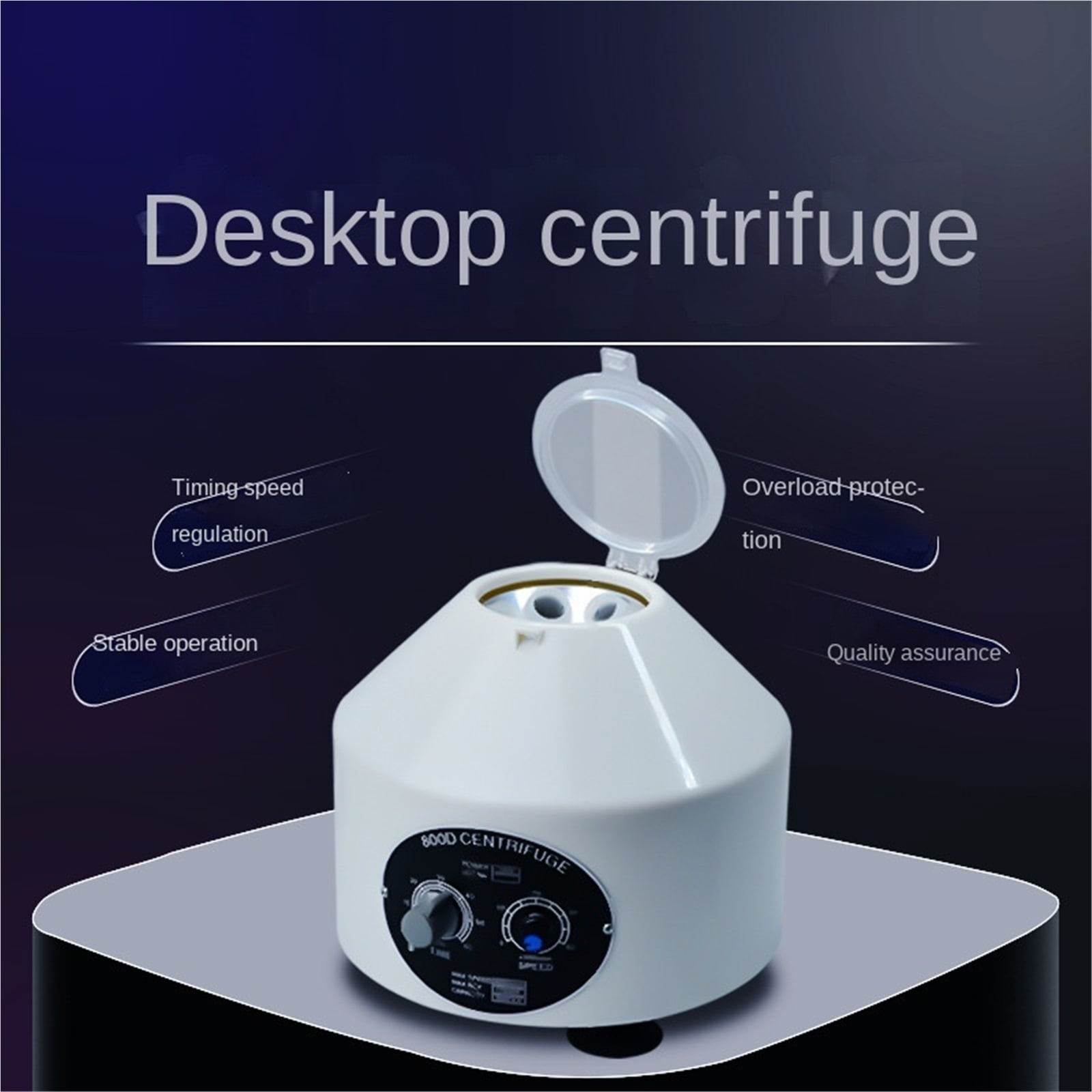 Portable Electric Mini Low Speed PRP Centrifuge Machine For Lab 800D Centrifuga DC Motor 4000rpm With 6x20ml Rotor ,Efficient Separation
