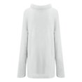 thumbnail image 7 of UYISJ Women's Turtleneck Oversized Sweaters Fall Long Batwing Sleeve Spilt Hem Tunic Pullover Sweater Knit Tops M, 7 of 7
