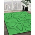 thumbnail image 2 of Ahgly Company Indoor Round Patterned Neon Green Area Rugs, 6' Round, 2 of 6