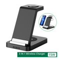 thumbnail image 2 of 3 In 1 Wireless Charger Station For Phone 15W Fast Wireless Charger For Earphone Watch, Wireless Charger Station ,Quick Charge Advantage, 2 of 7
