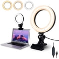 thumbnail image 1 of Ring Light For Webcam, Clip On Video Conferencing Light With Adjustable Brightness & Color Temperature For Remote Work And Zoom Calls (6.3"), 1 of 5
