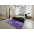 thumbnail image 4 of Ahgly Company Indoor Rectangle Patterned Purple Amethyst Purple Area Rugs, 8' x 12', 4 of 6