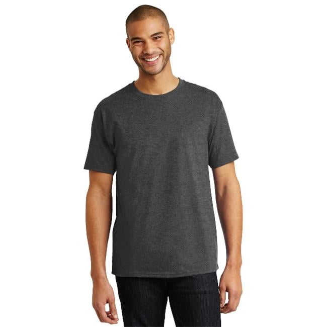 Track Men's T-Shirt Bowling Shirt Tagless 100% Cotton Charcoal Heather White 