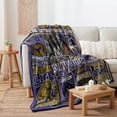 thumbnail image 5 of Baltimore Gifts Football Blanket , City Sports Gifts for Fans, Purple Team Football Stuff for Sports Lovers Bedroom Decor Sofa Couch Bed, 5 of 6