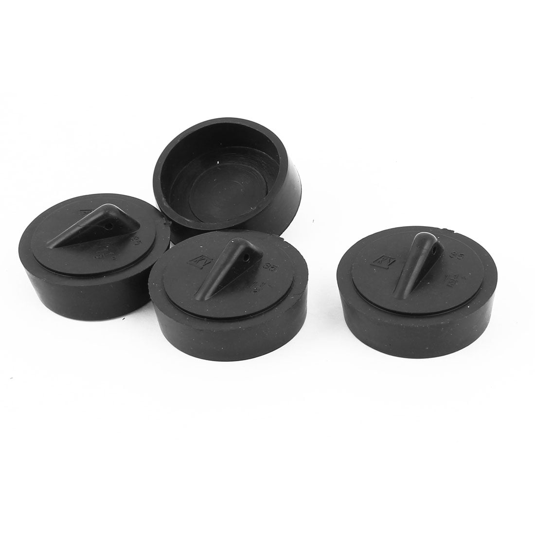 4pcs 37mm Hole Dia Rubber Water Sink Plug Drain Basin Garbage Disposal