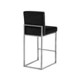 thumbnail image 5 of Meridian Furniture Giselle 26"H Velvet Counter Stool in Black, 5 of 5