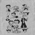 thumbnail image 2 of Men's Betty Boop Retro Character Collage  Graphic Tee Athletic Heather 2X Large, 2 of 5
