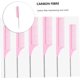 thumbnail image 5 of 2 Pcs Stainless Steel Tail Comb Hair Brush Set Hair Teasing Comb Rat Tooth Comb Detangle Hair Comb Outfit Sets Haircutting Comb Picking Comb Barber Hair Combs Steel Needle Pink Wig, 5 of 5