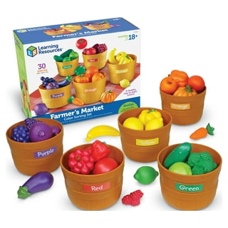 Learning Curve  Exclusive Fruit Salad Prep Board Playset for Kids,  Fruit Salad Puzzle