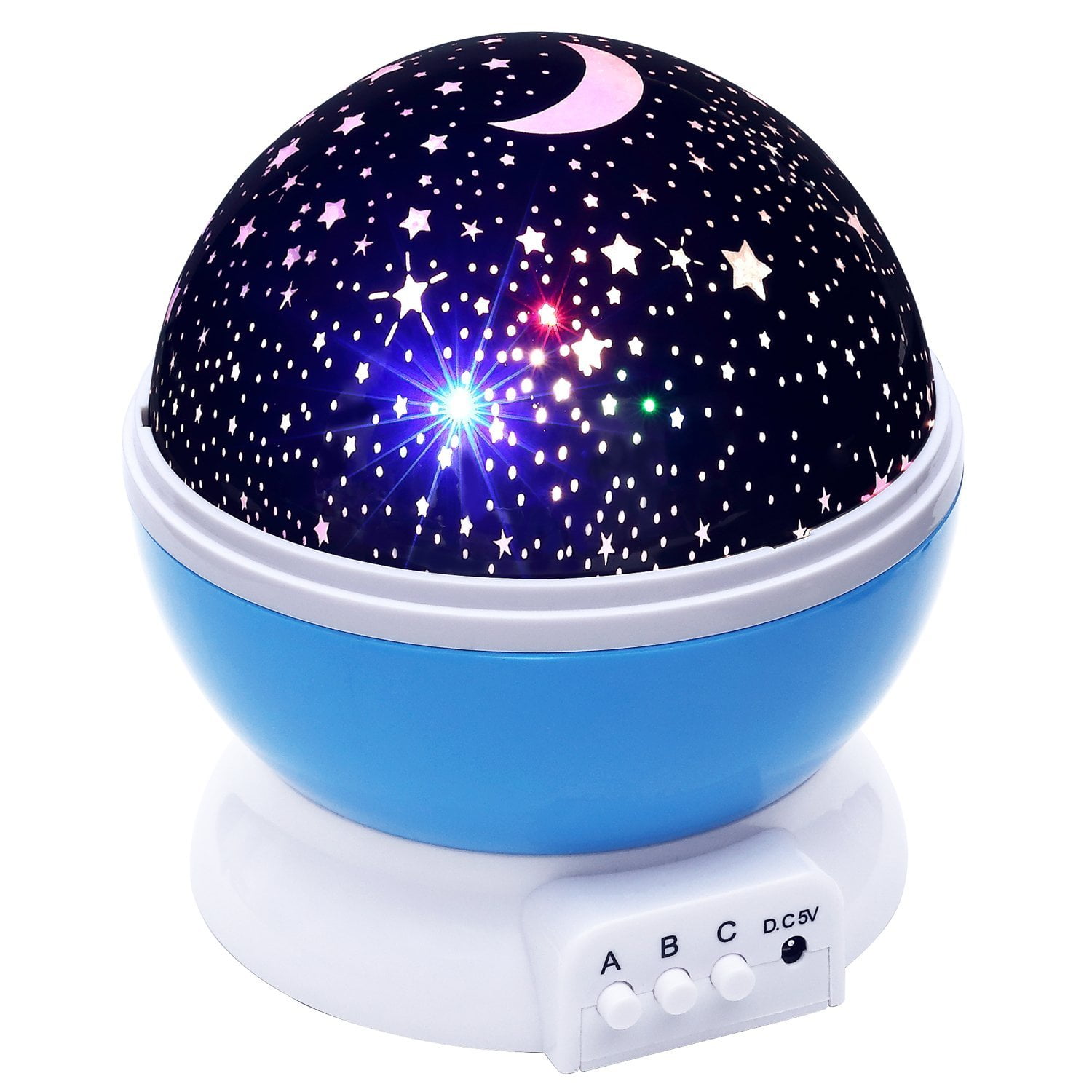 Star Projector Night Light Sky Moon Led Projector Mood Lamp Kids Bedroom New 