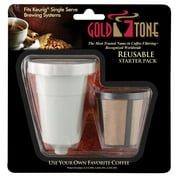Gold Tone 1-Cup Reusable K-Cup Style Coffee Filter Starter Pack