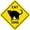 Cat, variant on Dead End Sign Funny Novelty Metal Tin Sign for Bar Club Country Home Coffee Shop Indoor& Outdoor Decor Yellow Street Sign 12X12inch