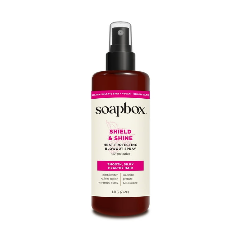 Soapbox Shield and Shine Heat Protecting Blowout Spray, 8 fl oz photo 1