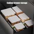 thumbnail image 6 of Stackable Refrigerator Food Storage Container Transparent Plastic Organizer Box with Lid Kitchen & Pantry Snack,Nut,Produce Organizer 3 Sizes: 6"x6"x3" to 8.5"x8.5"x4", 6 of 9